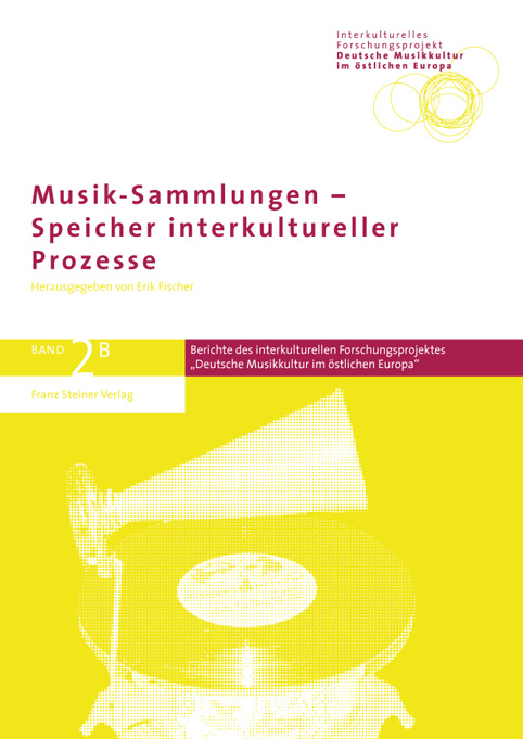 Titelblatt Band 2 B: Musiksammlungen - Speicher interkultureller Prozesse